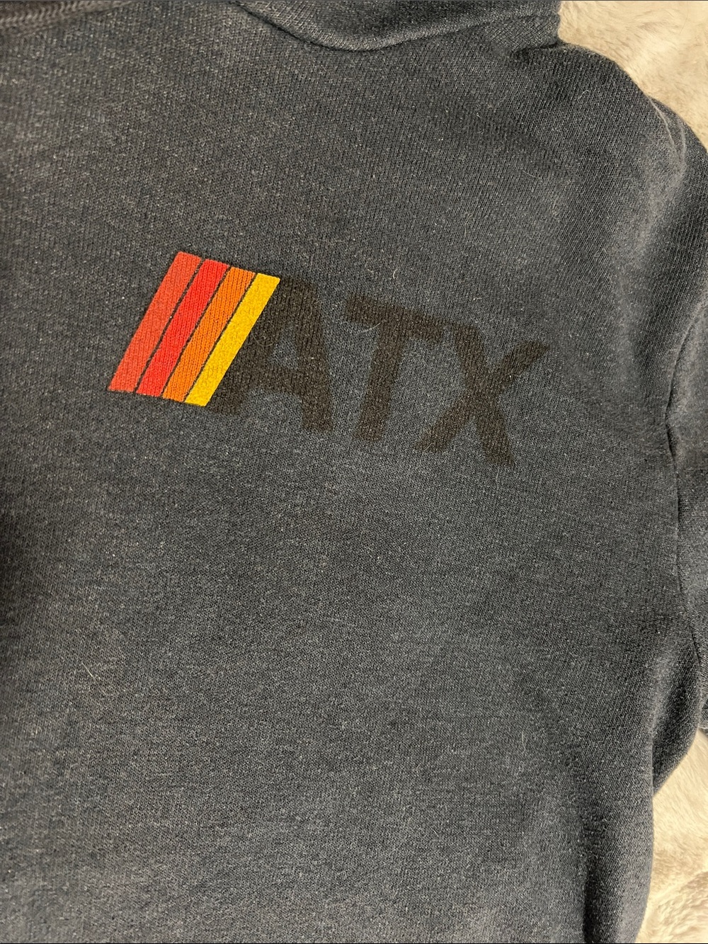 Aviator Nation Black ATX Logo Hooded Sweatshirt: size M - Picture 2 of 5